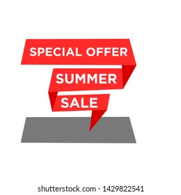 Summer sale banner template. Editable