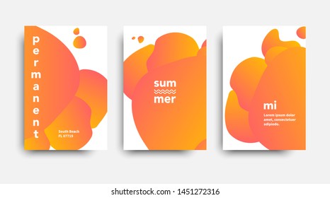 Summer sale banner templates. Modern bright orange colored backdrop. Promo leaflet for your seasonal design. Super cool summer vector illustration.