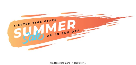 Summer sale banner - vector