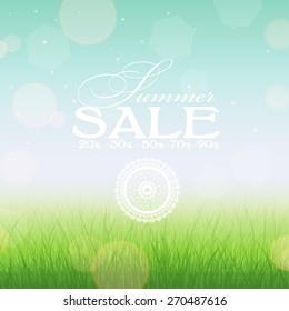 Banner de venta de verano, vector