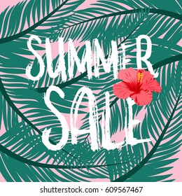 Summer sale banner vector