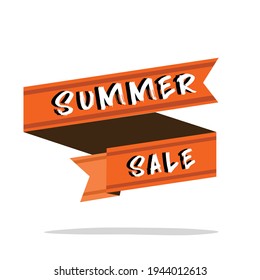 Summer sale banner vector design