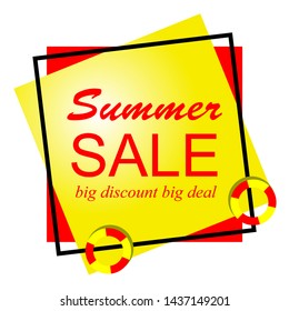 summer sale big discount promotion banner