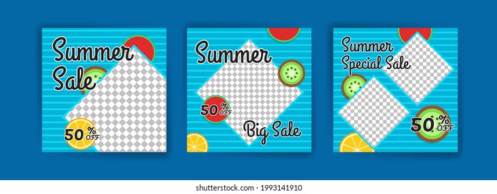 Summer sale. summer big sale. Summer special sale. Banners vector for social media ads, web ads, business messages, discount flyers and big sale banner.