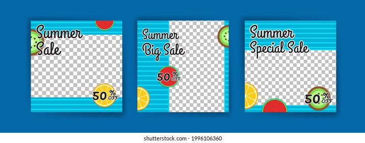 Summer sale. summer big sale. Summer special sale. Banners vector for social media ads, web ads, business messages, discount flyers and big sale banner.