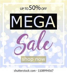 Summer Sale, blurred background. Vector illustration EPS 10 illustration