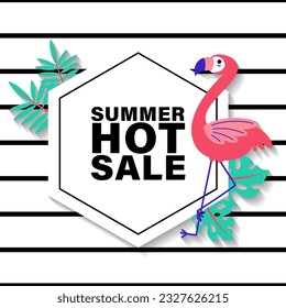 summer sale brochure discount vector. Special price offer coupon for social media post,  promotion ad, shopping flyer, voucher, website campaign and advertising