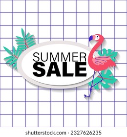 summer sale brochure discount vector. Special price offer coupon for social media post,  promotion ad, shopping flyer, voucher, website campaign and advertising