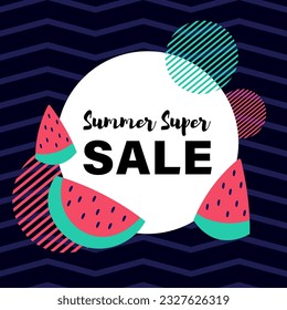 summer sale brochure discount vector. Special price offer coupon for social media post,  promotion ad, shopping flyer, voucher, website campaign and advertising