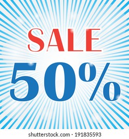 summer sale burst vector illustration