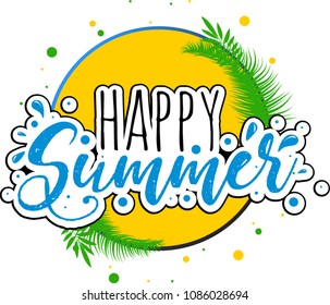 summer sale calligraphy vector 