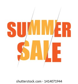 Summer Sale collection. Vector summer background with bokeh. Text design.