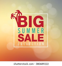 Summer Sale collection. Vector background.