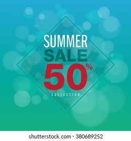 Summer Sale collection. Vector background.