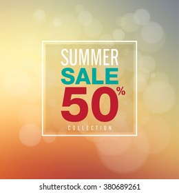 Summer Sale collection. Vector background.