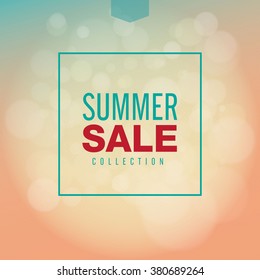Summer Sale collection. Vector background.