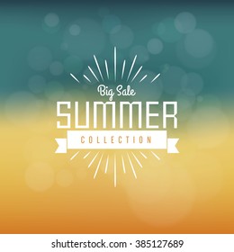 Summer Sale collection. Vector background.