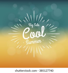 Summer Sale collection. Vector background.