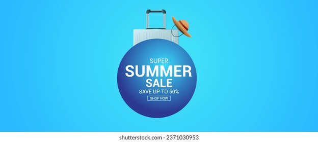 Summer sale Colorful background. Summer sale creative ads. Summer sale design for banner, poster 3D Illustration