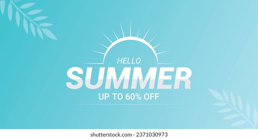 Summer sale Colorful background. Summer sale creative ads. Summer sale design for banner, poster 3D Illustration