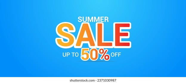 Summer sale Colorful background. Summer sale creative ads. Summer sale design for banner, poster 3D Illustration