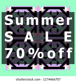 Summer sale colorful style banner and Poster. Fashion, music, and lifestyle event with discount poster.Vector holiday Abstract colorful illustration with special offer and promotion.