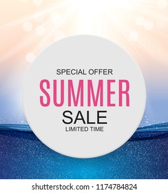 Summer Sale concept Background. Vector Illustration EPS10
