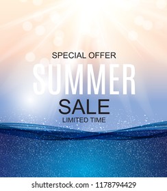 Summer Sale concept Background. Vector Illustration EPS10