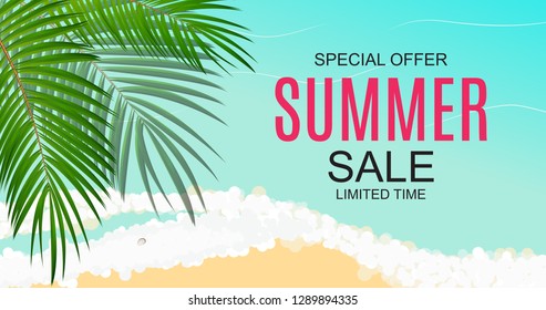 Summer Sale concept Background. Vector Illustration EPS10
