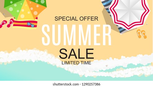 Summer Sale concept Background. Vector Illustration EPS10