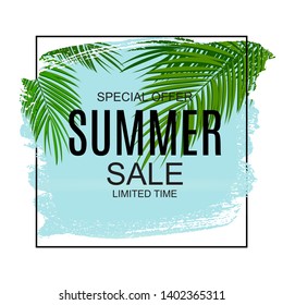 Summer Sale concept Background. Vector Illustration EPS10