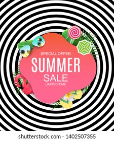 Summer Sale concept Background. Vector Illustration EPS10