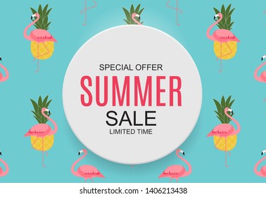 Summer Sale concept Background. Vector Illustration EPS10