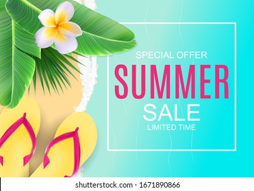 Summer Sale concept Background. Vector Illustration EPS10