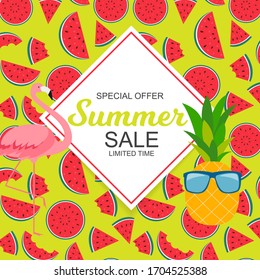 Summer Sale concept Background. Vector Illustration EPS10