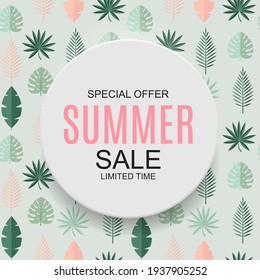 Summer Sale concept Background. Vector Illustration EPS10