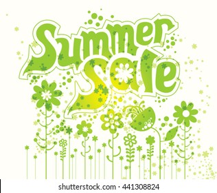 Summer sale. Concept illustration.