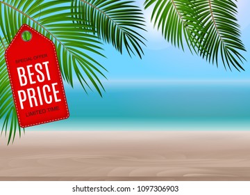 Summer Sale concept poster background. Vector Illustration EPS10