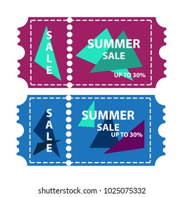 summer sale coupon design