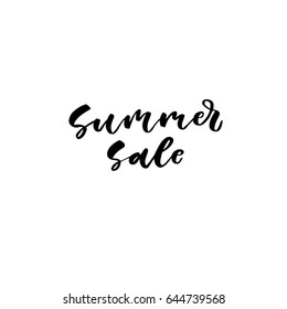 Summer sale. Creative and unique lettering quotes for the hot summer season. Vector illustration. For cards, posters, banners.