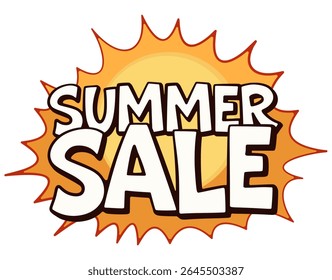 Summer Sale Decorative Lettering for Promotional Designs