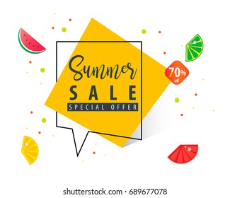 Summer Sale Design Banner for Business