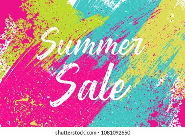 Summer sale design banner. Vector illustration