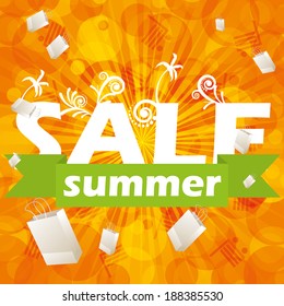 Summer sale design template  