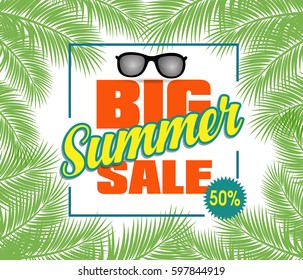 Summer sale design template Fresh discounts