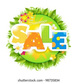 Summer Sale Design Template, Vector Illustration