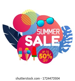 Summer  Sale Design Vector Illustration