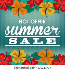 summer sale design, vector illustration eps10 graphic 