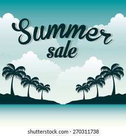 summer sale design, vector illustration eps10 graphic 