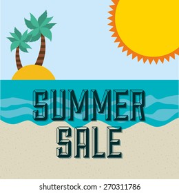 summer sale design, vector illustration eps10 graphic 